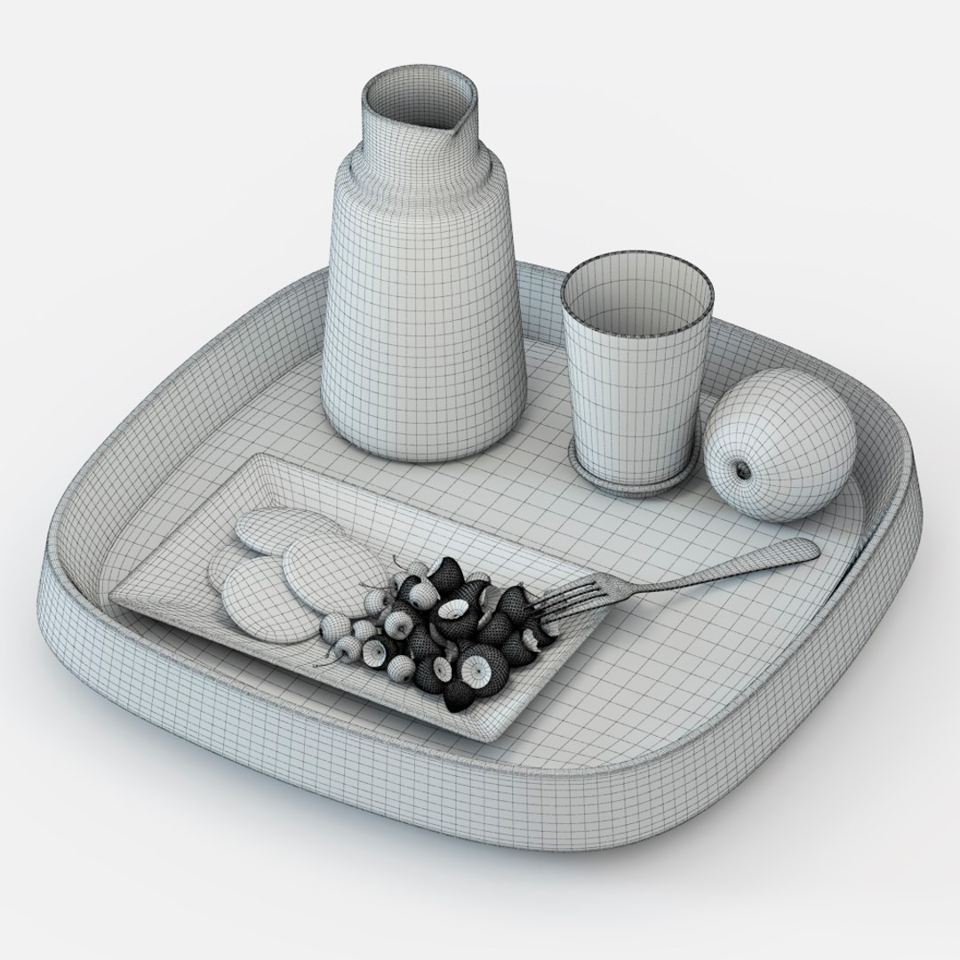 3d Porada Mix Tray Model