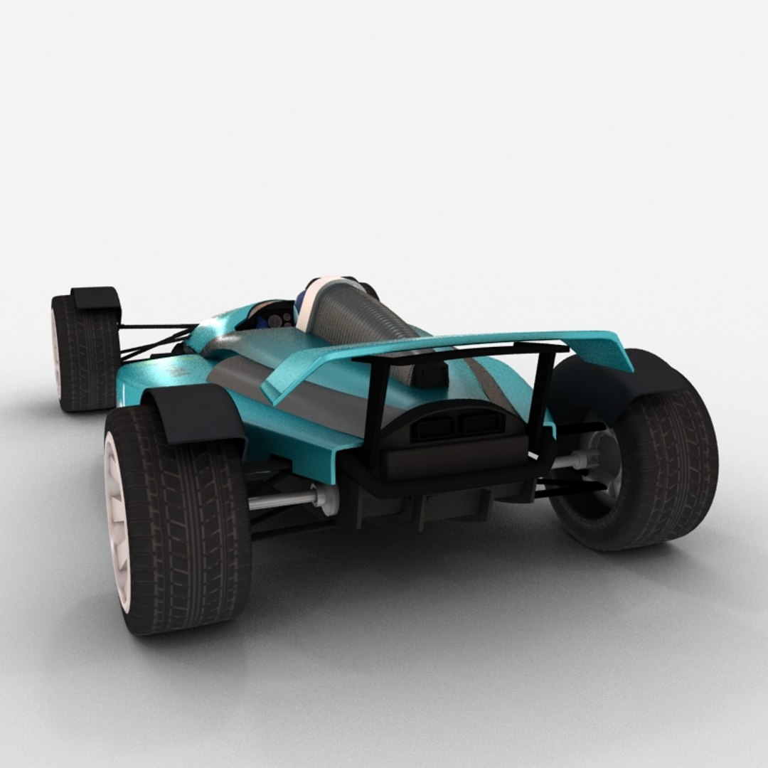Track Racing Car 3d Model