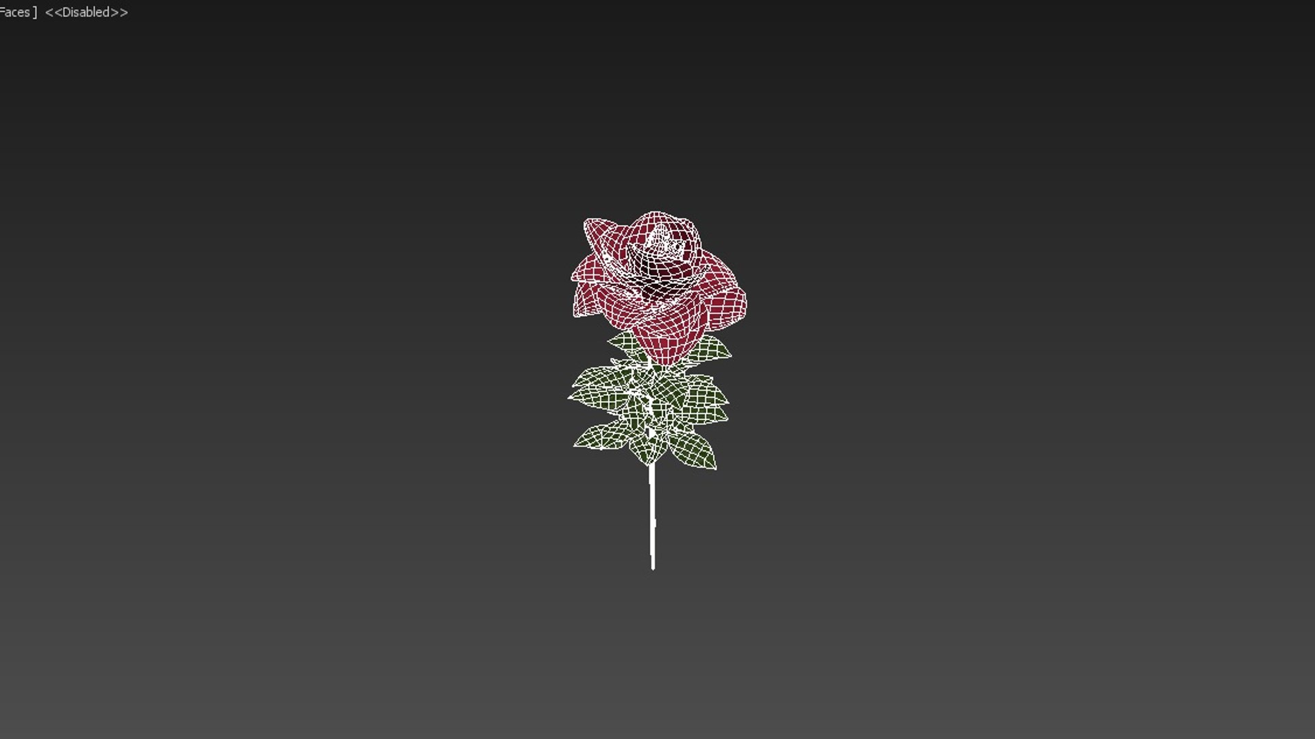 3D Red Rose Model - TurboSquid 1189859