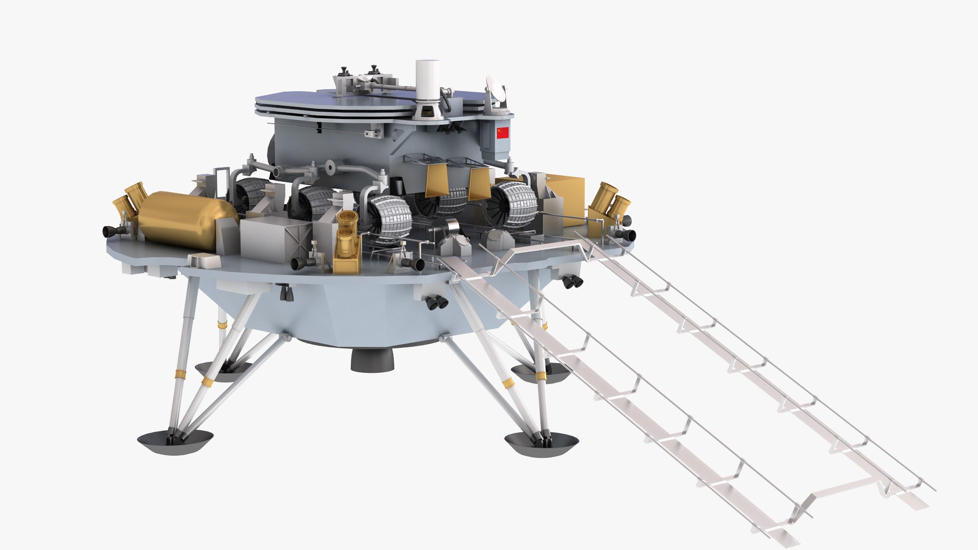 Tianwen Mars Probe 3D Model - TurboSquid 1686277