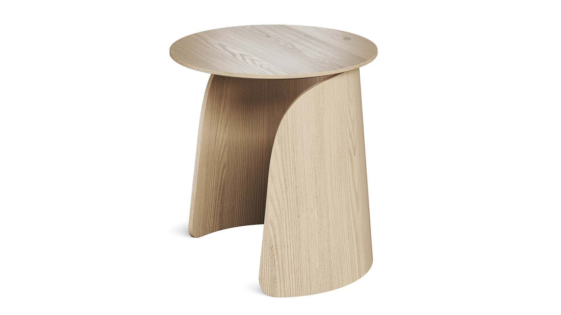 Laskasas Orwell Canvas Round Wooden Side Table 3D Model - TurboSquid ...