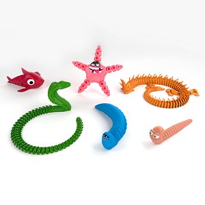 Printable Articulated Animals Set