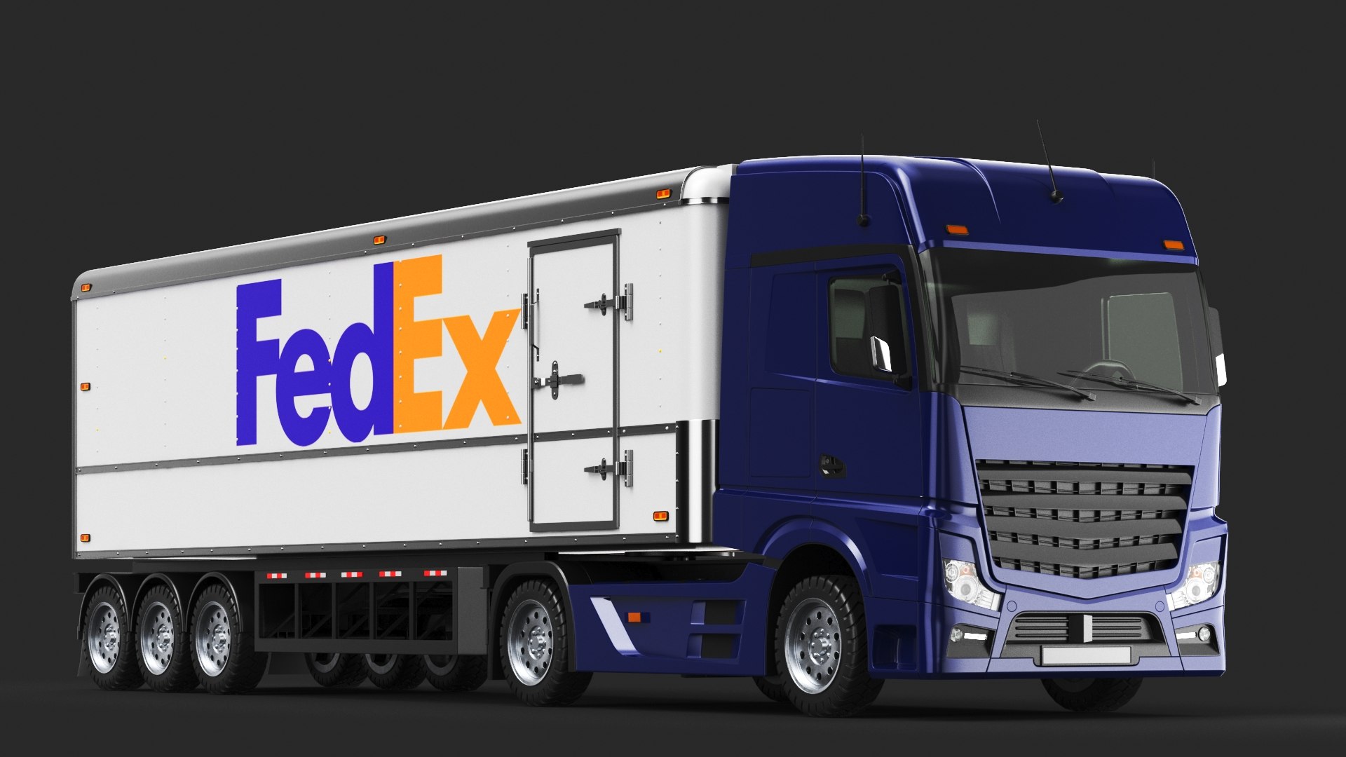 Three Detailed Cargo Vehicles 3D model https://p.turbosquid.com/ts-thumb/q8/NSmux2/zS/fedextruck6/jpg/1756454045/1920x1080/fit_q87/1673edd85d4cda63d9de7182c64f9abca4e1761f/fedextruck6.jpg