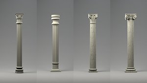 Ancient Greek Columns Set - PBR-8K