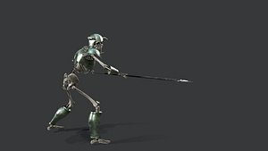 3D Skeleton warrior3 model