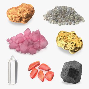 3D model Minerals Collection 5