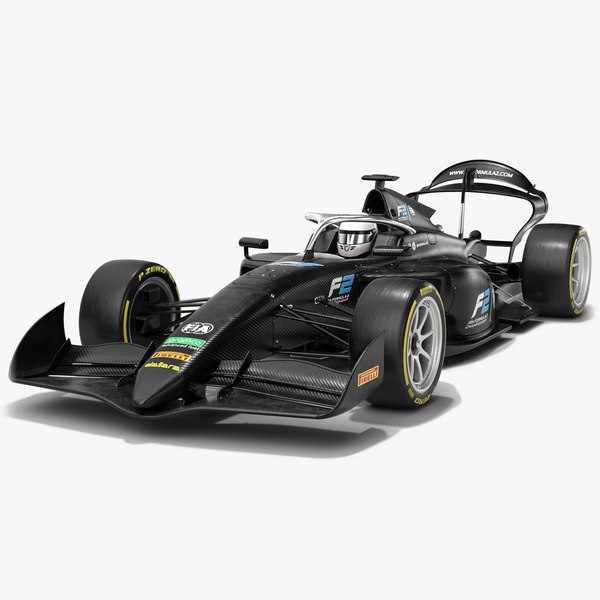Dallara F2 2024 Formula 2 Race Car Carbon 3D