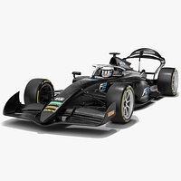 Dallara F2 2024 Formula 2 Race Car Carbon