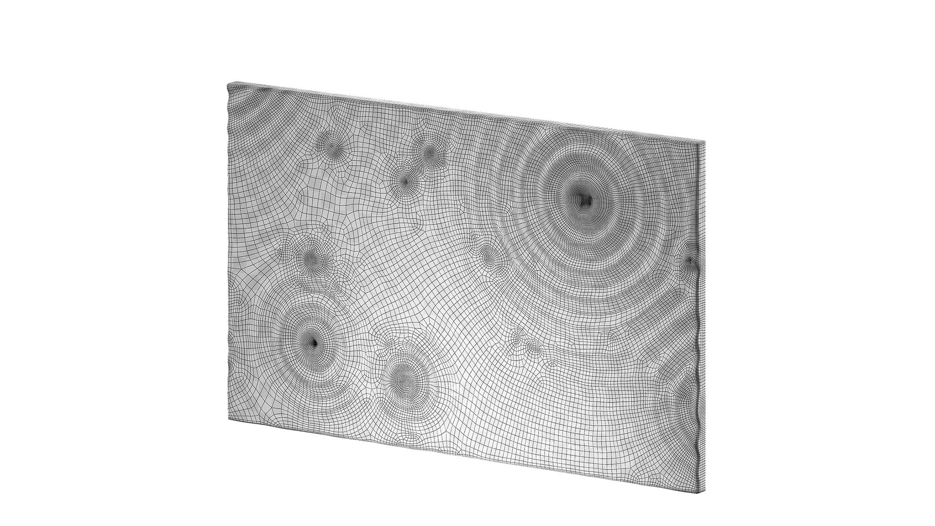 Water Ripple 3d Wall Panel Decorative Metallic Relief 3D Model ...