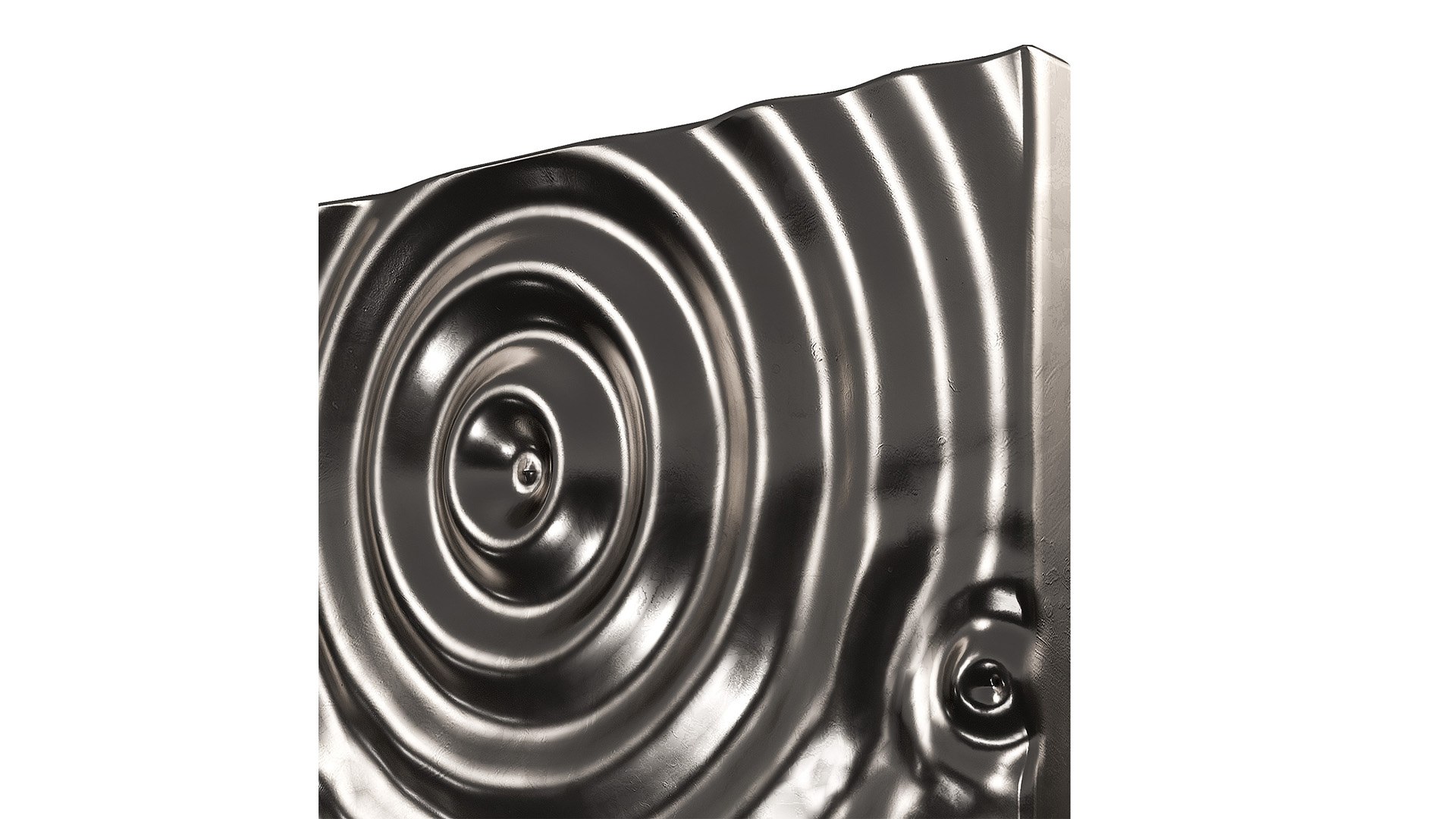 Water Ripple 3d Wall Panel Decorative Metallic Relief 3D Model ...