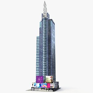 1540 Broadway Times Square Low Poly