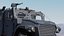 Carro blindado militar equipado com interior
