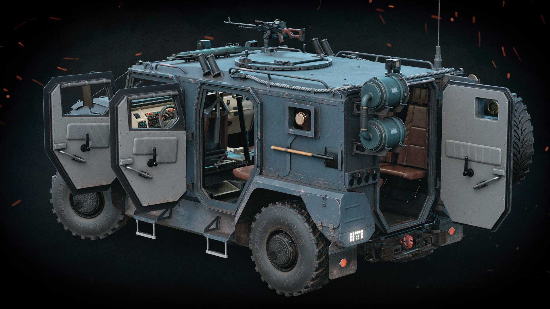 Rigged Military Armored Car with Interior model https://p.turbosquid.com/ts-thumb/q8/ZDWdlj/7A/13/png/1701084930/1920x1080/fit_q87/ac7fcb4474c739906fa1f6cbb359d62a4f059a63/13.jpg