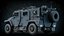 Carro blindado militar equipado com interior