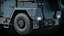 Carro blindado militar equipado com interior