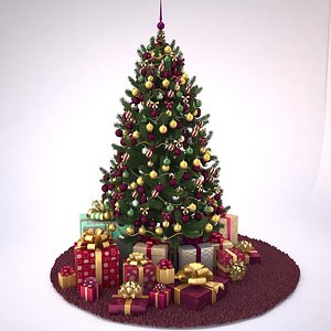 christmas tree v1 3d max