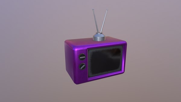 Low Poly Television 3D model