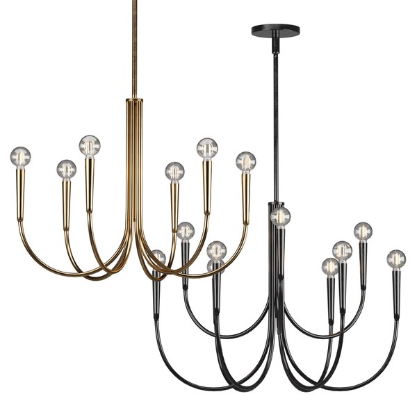 3D Swoop Arm Chandelier West Elm Model TurboSquid 1797474   1 