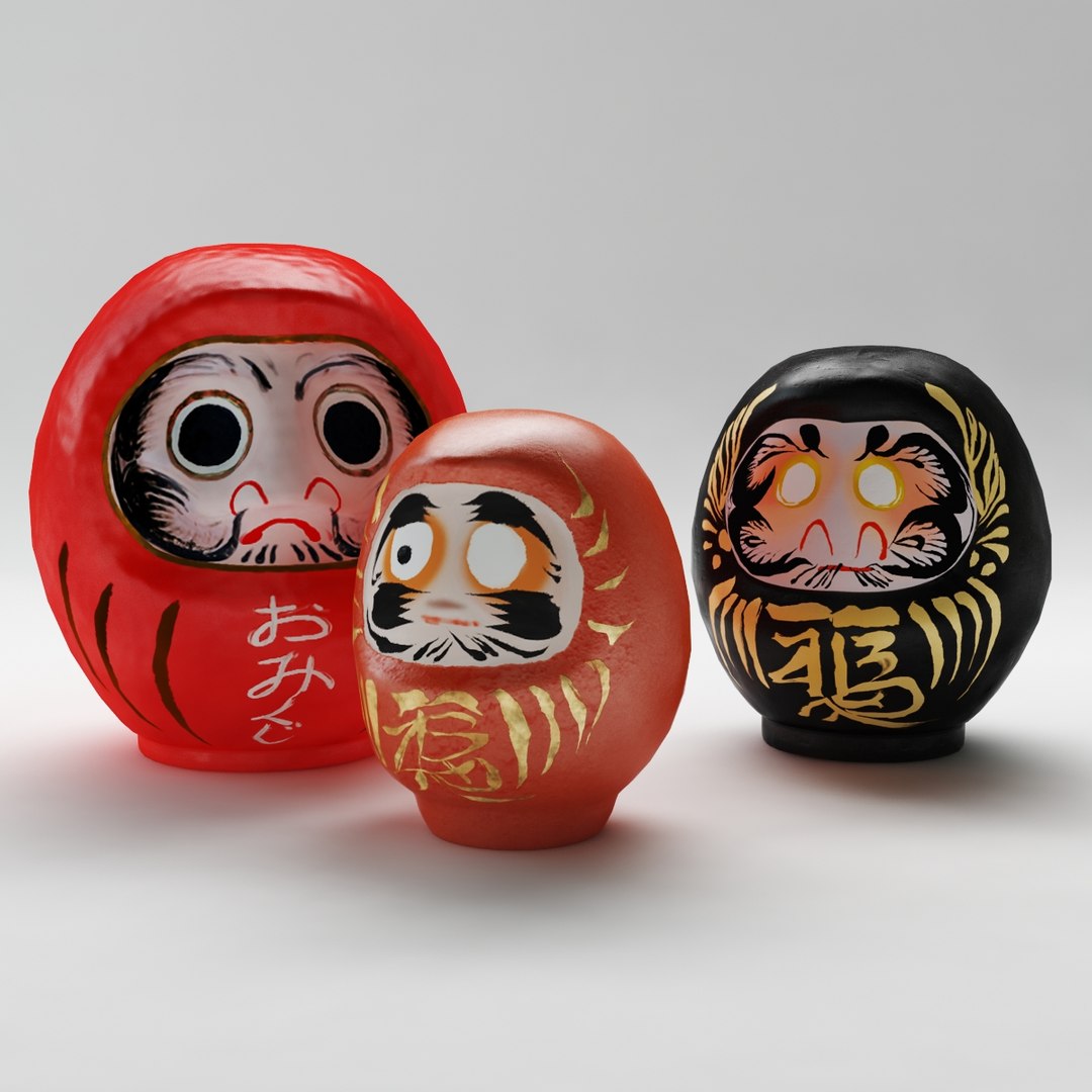 Daruma Doll Obj