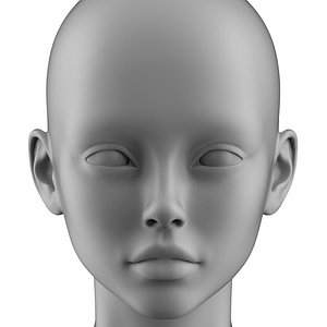 6 Cartoon Female Head