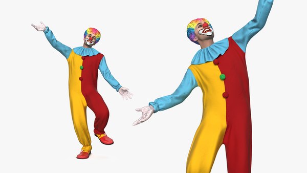 Men clown suit rigged 3D model - TurboSquid 1604189