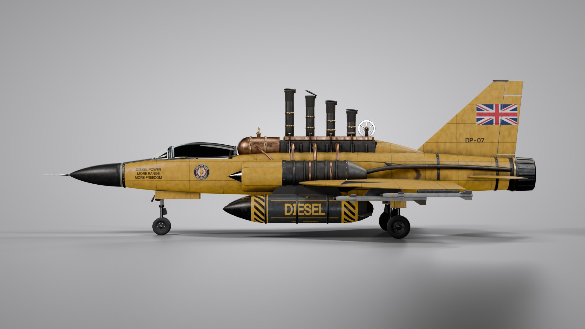 3D model Dieselpunk Jet Fighter - Rigged and Animated PBR https://p.turbosquid.com/ts-thumb/q8/o3auOl/LW/05_side/png/1793112150/1920x1080/fit_q87/fc63197bc8c7d600d1febe16e873d5ccae1351ae/05_side.jpg
