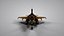 Dieselpunk Jet Fighter - Rigged and Animated PBR
