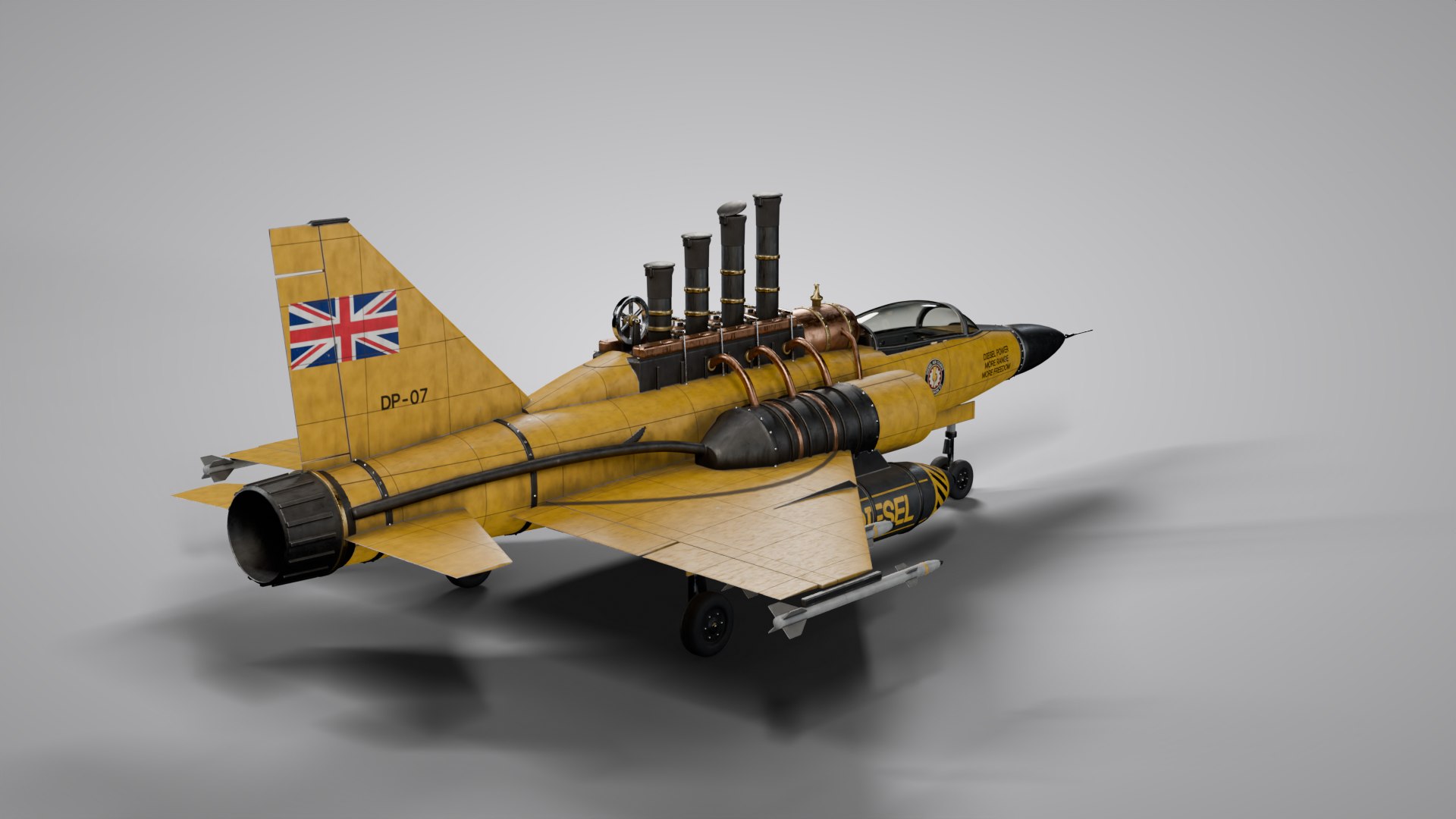 3D model Dieselpunk Jet Fighter - Rigged and Animated PBR https://p.turbosquid.com/ts-thumb/q8/o3auOl/qe/04_back/png/1793112142/1920x1080/fit_q87/27c3ec97412d27d472d66a3efd55bad8f791f0bd/04_back.jpg
