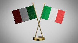 Table  Flag  of Italy 3D model
