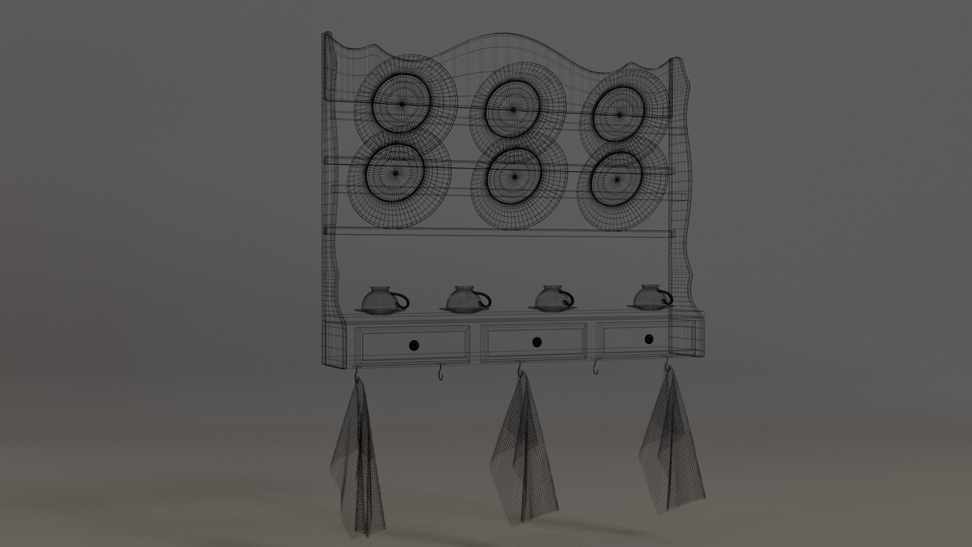 3D Plate Rack - TurboSquid 1723200