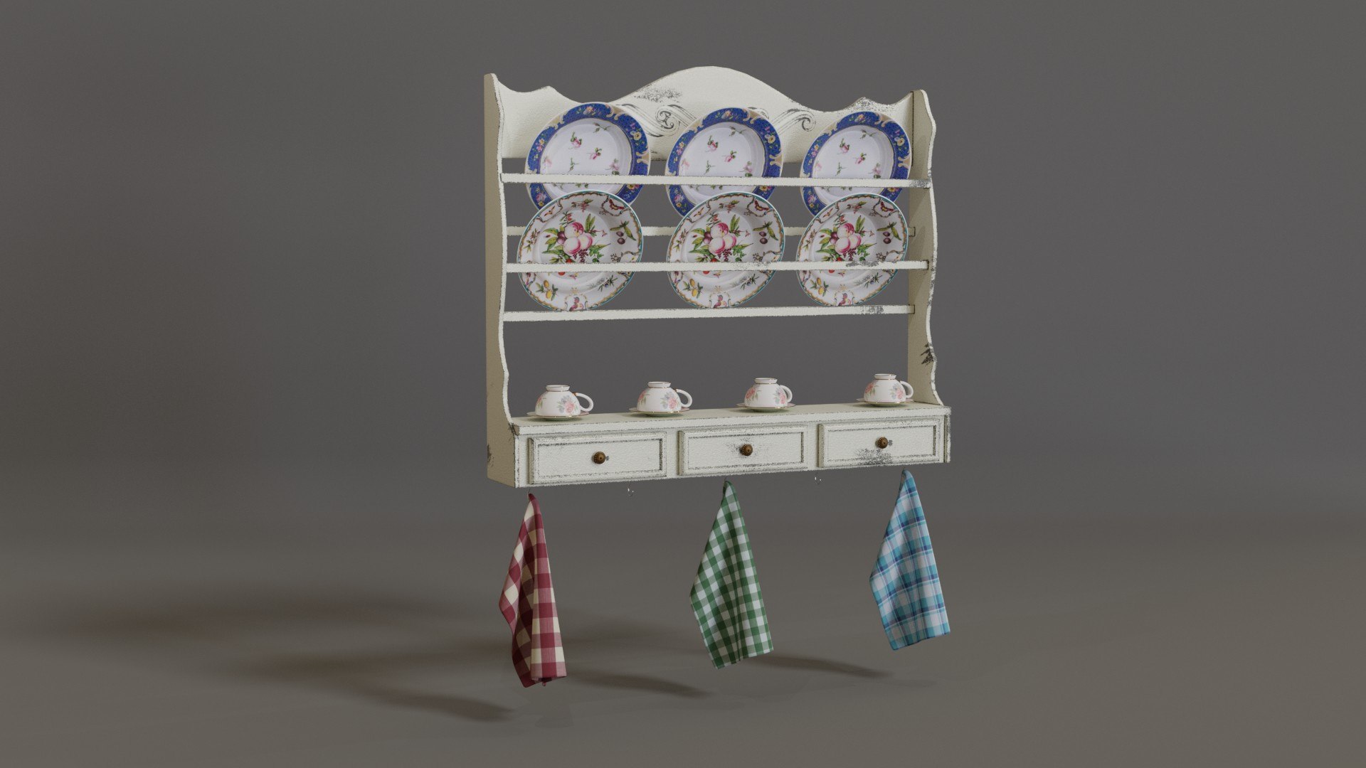 3D Plate Rack - TurboSquid 1723200