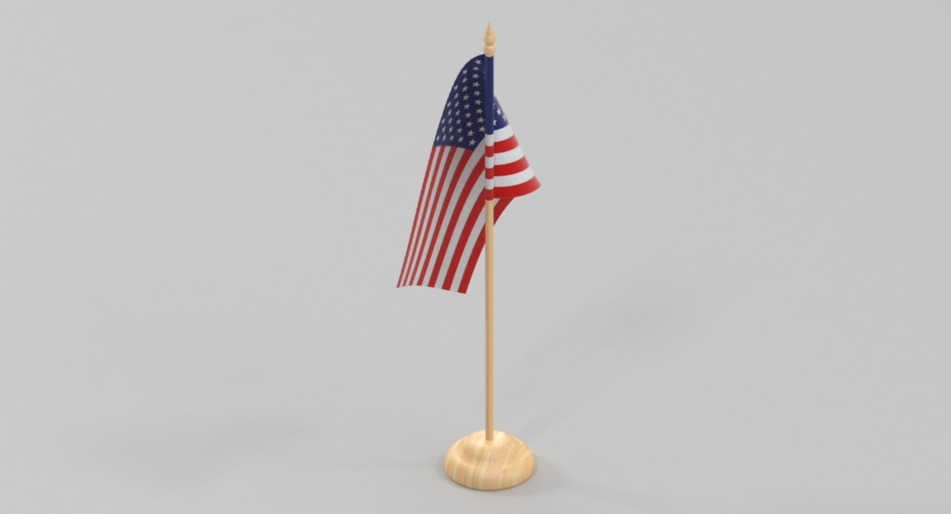Desktop Flag 3d Model
