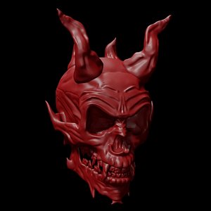 3D Devil Skull
