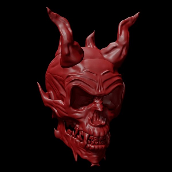 Protège Réservoir Moto 3D Skull Devil Noir KT8020K Keiti® Résine inaltérable