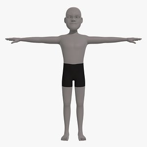 base mesh man character 3D model
