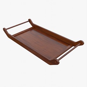 Serving Tray with Handles 3D model