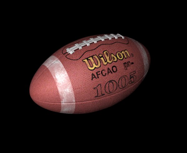 wilson football ball 3d model