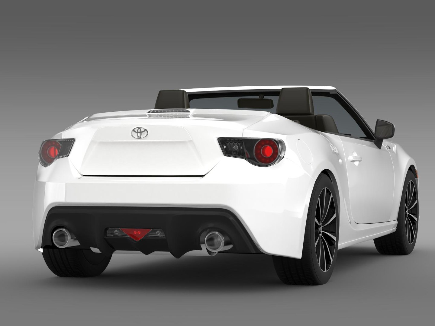3d model toyota ft 86 open