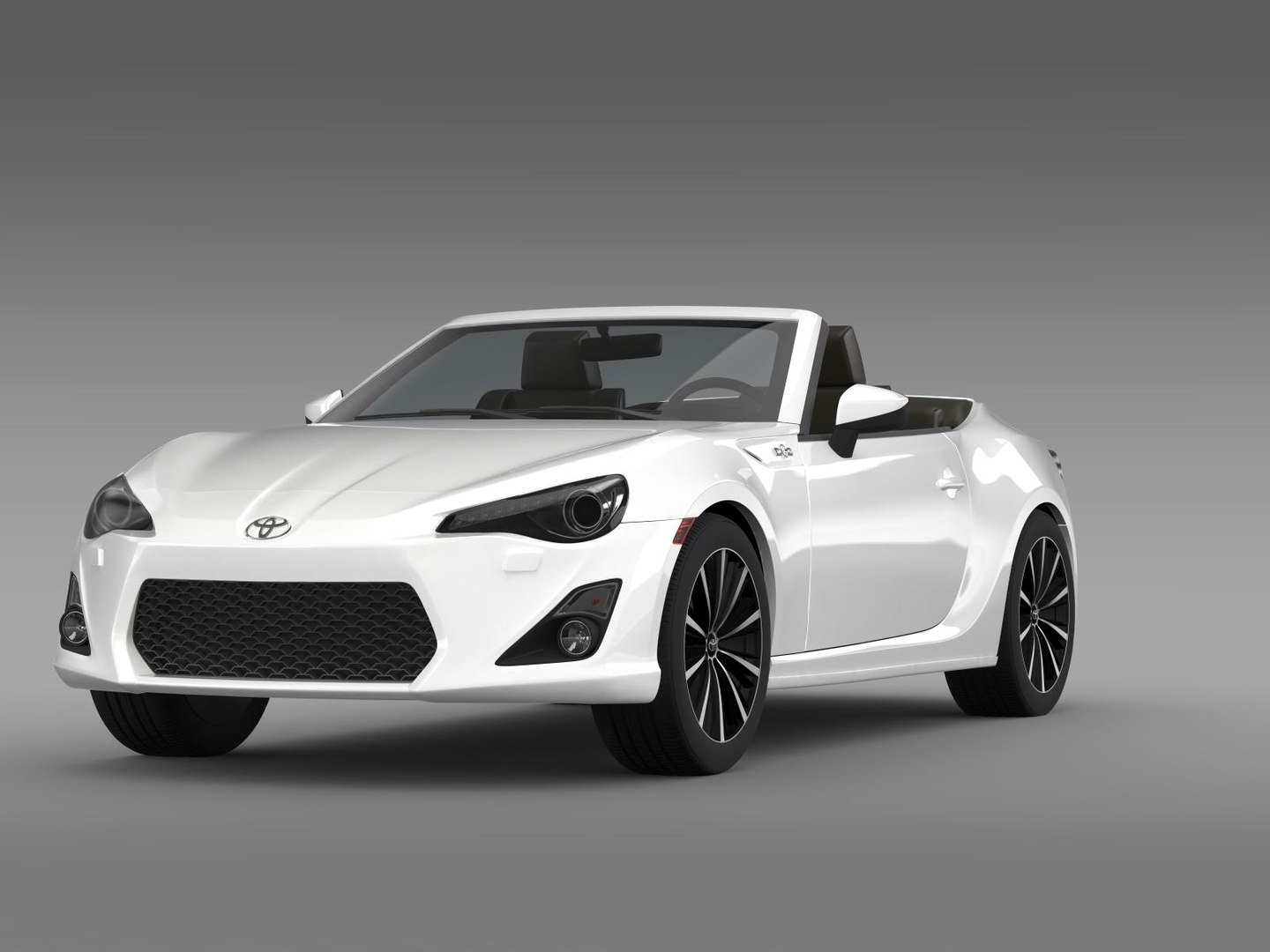 3d model toyota ft 86 open