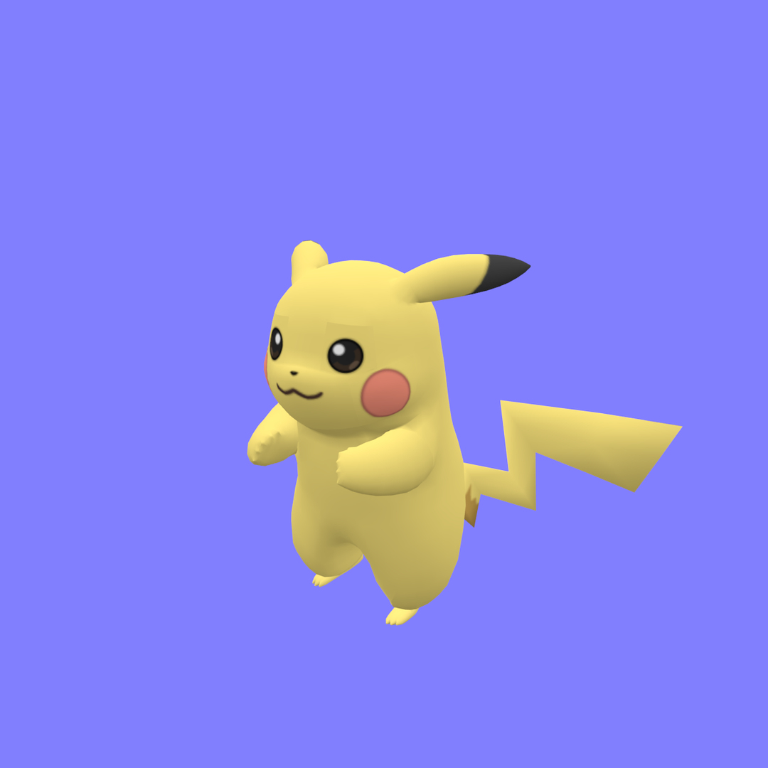 Personagem de desenho animado Pikachu Modelo 3D - TurboSquid 2076940