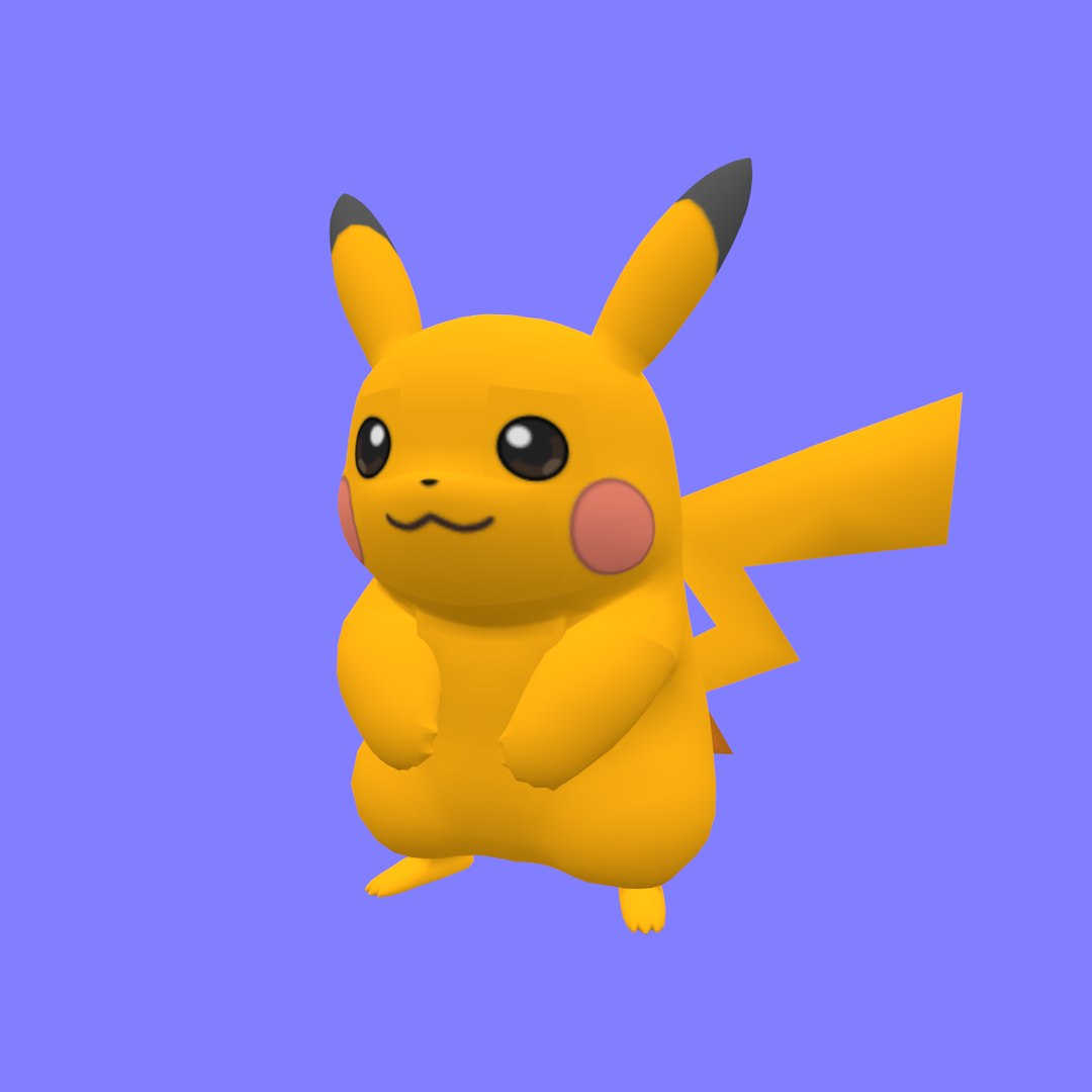 3D Model Pokemon Pikachu - TurboSquid 1641200