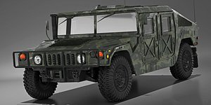 3D Humvee Military M1151 2005 model