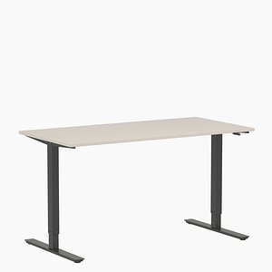 TROTTEN Bureau, beige/anthracite, 140x80 cm - IKEA