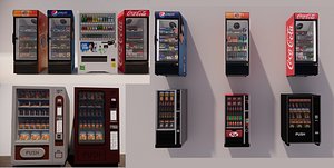 3D Vending Machines Collection-A4 model
