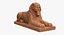 Sphinx Statue at Pedestal model
