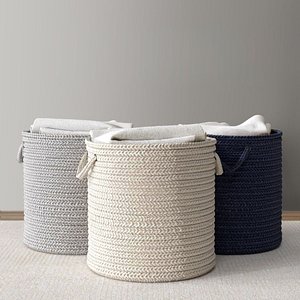 braided wool hamper 3d max