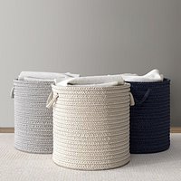 BRAIDED WOOL HAMPER