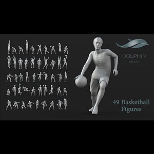 3D 49basketballPlayerfigures