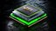Chip C4D Octane Vision Pro escena CPU estructura de chip chip fresco