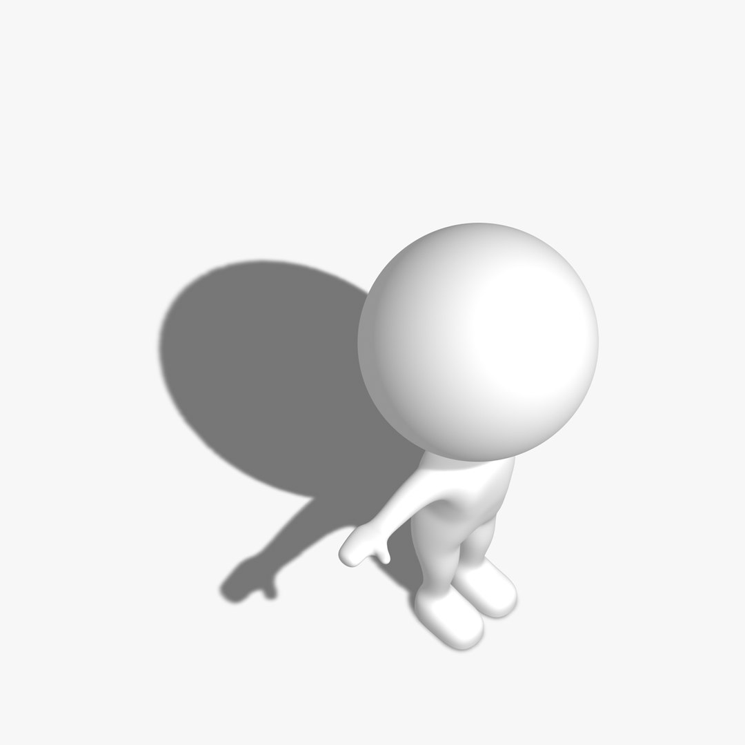 Simple Rigged Character Dxf